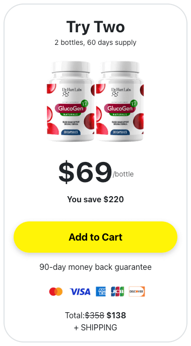 GlucoGen17 blood sugar Support - order-now - (60 Days Supply)- image