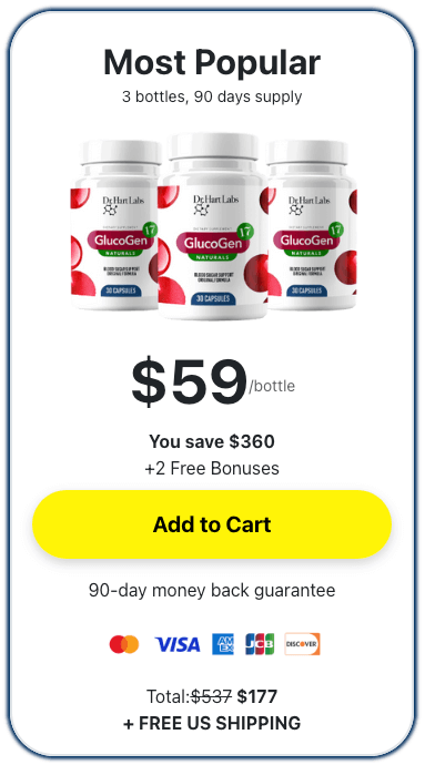 GlucoGen17 blood sugar Support- order-now-(90 Days Supply) - image